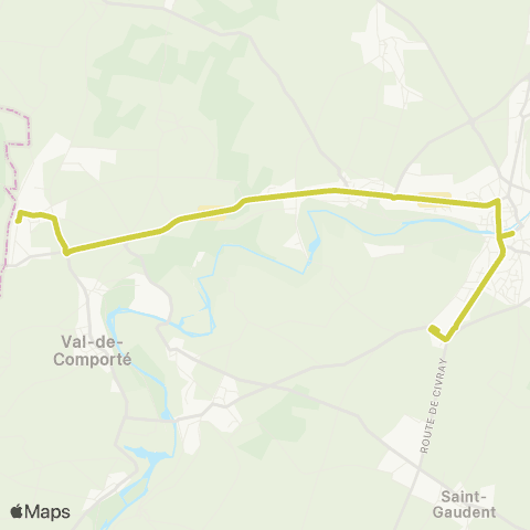 Nouvelle-Aquitaine Cars 86 Civray - St Saviol map