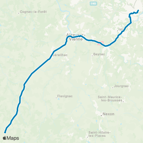 Nouvelle-Aquitaine Cars 87 Châlus - Limoges map