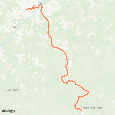 Nouvelle-Aquitaine Cars 87 Pierre Buffière - Limoges map