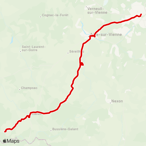 Nouvelle-Aquitaine Cars 87 La Chapelle Montbrandeix - Dournazac - Limoges map