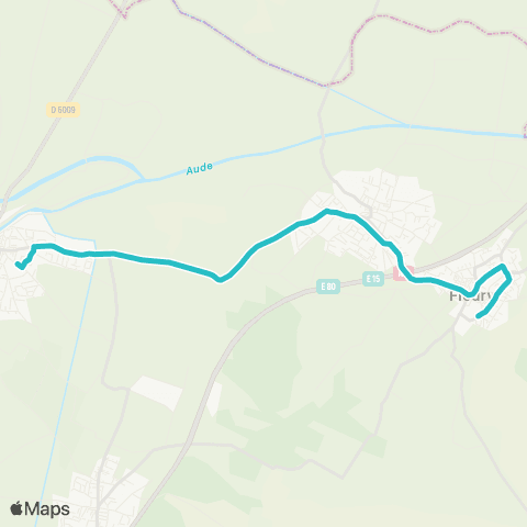 Citibus Fleury-d'Aude - Collège Les Mailheuls map