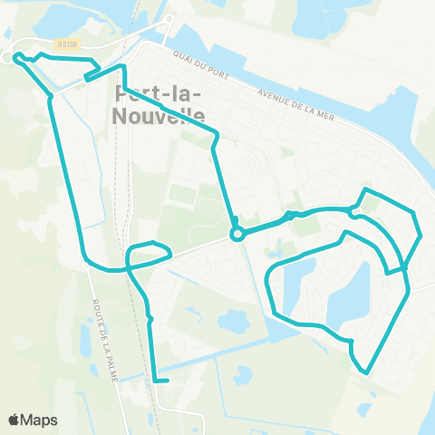 Citibus Bc207c - Ecarts-de-Port-la-Nouvelle - - Collège la Nadière map