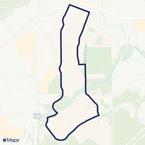 NAU Louie Line map