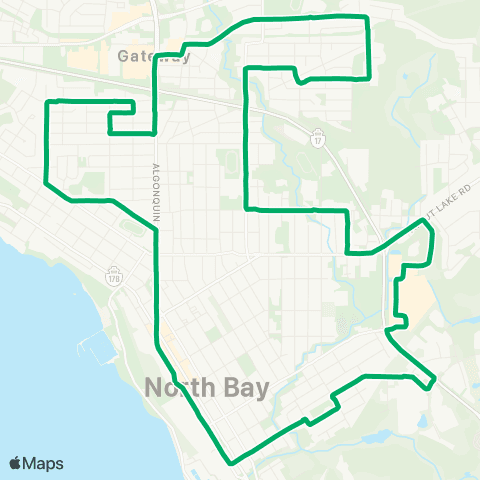 North Bay Transit Ski Club-Pinewood map