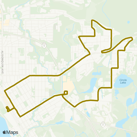 North Bay Transit Graniteville map