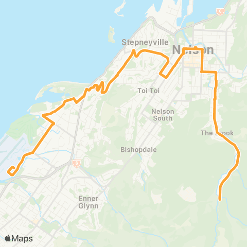 eBus The Brook - Airport map