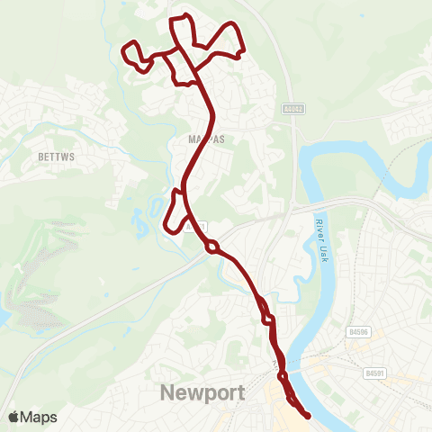 Newport Bus Friars Walk 2 - Friars Walk 2 map
