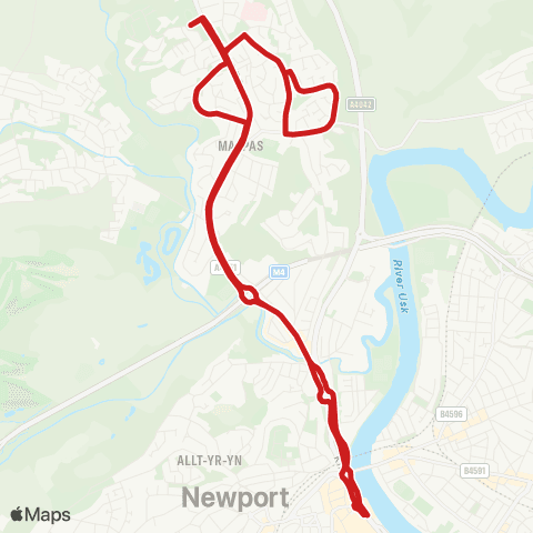 Newport Bus Friars Walk 2 - Friars Walk 2 map