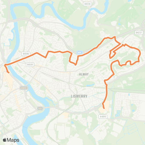 Newport Bus Newport Retail Park - Friars Walk 6 map