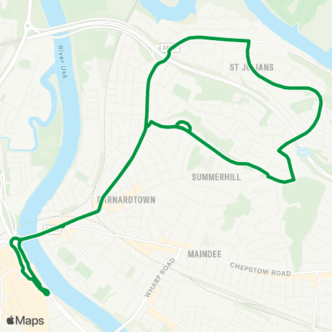 Newport Bus Friars Walk 10 - Friars Walk 10 map