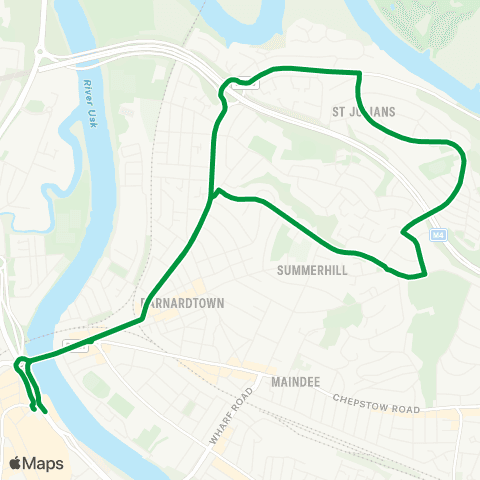 Newport Bus Friars Walk 10 - Friars Walk 10 map