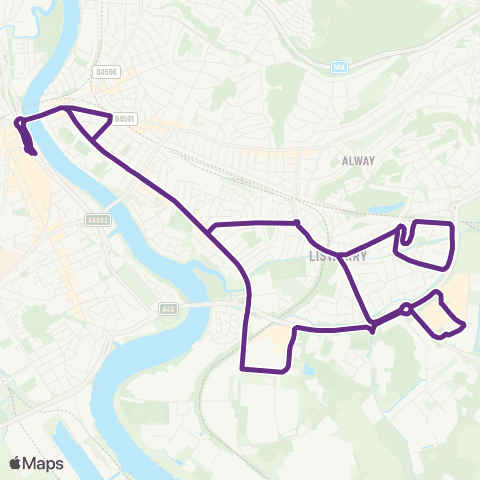 Newport Bus Friars Walk 8 - Friars Walk 8 map