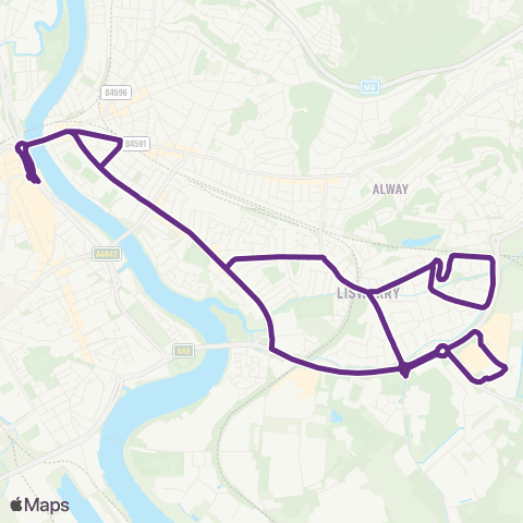 Newport Bus Friars Walk 8 - Friars Walk 8 map