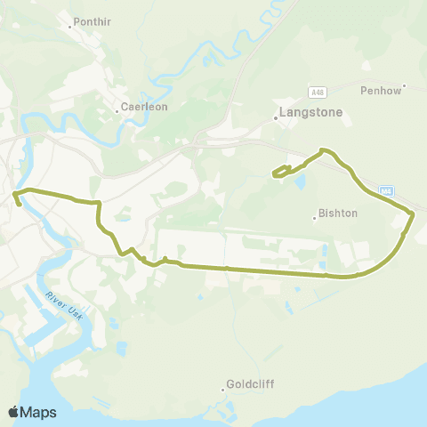 Newport Bus Underwood Shops - Friars Walk 7 map