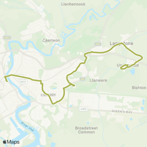 Newport Bus Underwood Shops - Friars Walk 7 map
