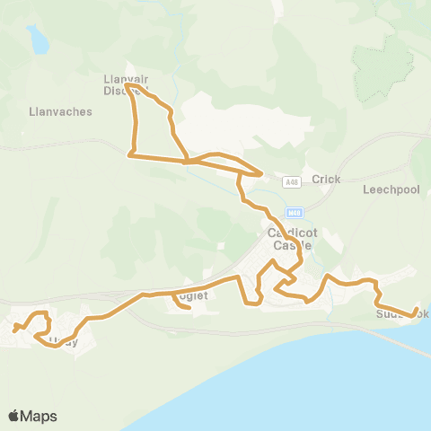 Newport Bus Old Ship Yard - Rectory map