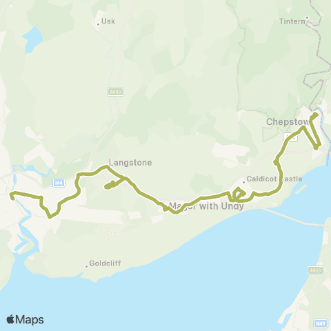 Newport Bus Chepstow Bus Sta Stand 4 - Friars Walk 7 map