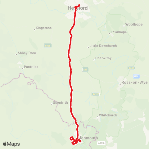 Newport Bus Monmouth Bus Sta Stand 1 - Railway Sta map