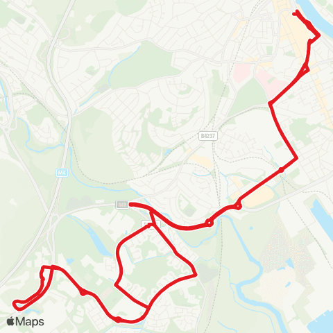 Newport Bus Friars Walk 13 - Friars Walk 13 map