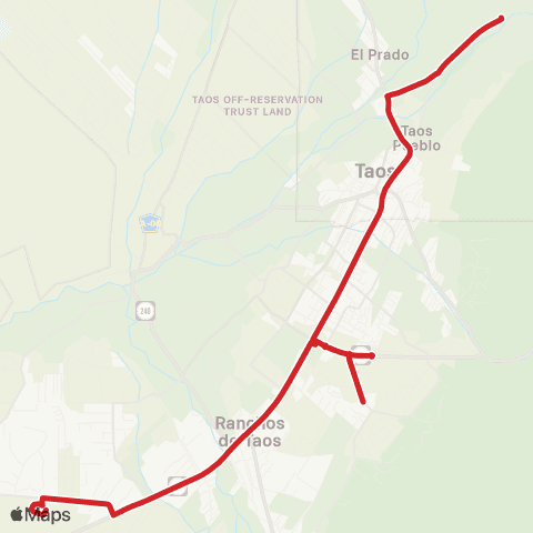 NCRTD Chile Line Red map