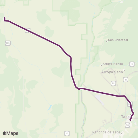 NCRTD Tres Piedras map