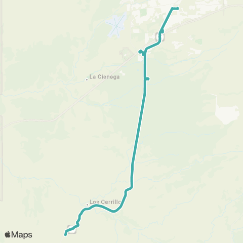 NCRTD Turquoise Trail map