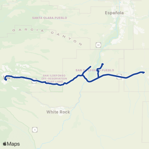 NCRTD San Ildefonso map