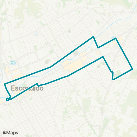 NCTD Midway & Washington - Orange Glen HS map