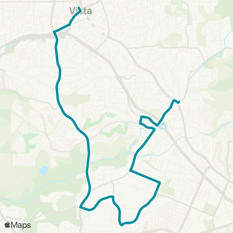 NCTD Vista TC - Buena Creek Station map