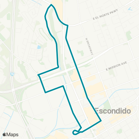 NCTD Morningview & Escondido Blvd (Clock) map