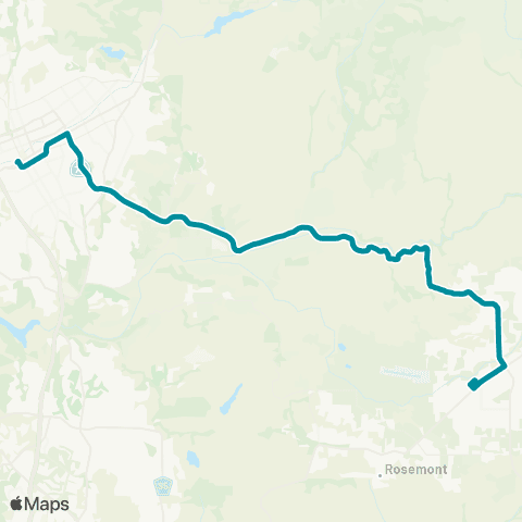 NCTD Escondido - Ramona map
