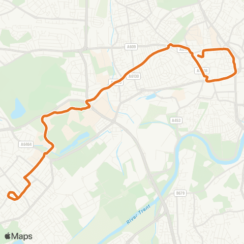 Nottingham City Transport Canal St - Beeston Bus & Tram Interchange map