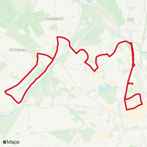 National Express West Midlands Univ of Wolverhampton - Univ of Wolverhampton map