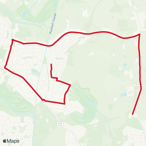 National Express West Midlands Redruth Rd - Barr Beacon School map