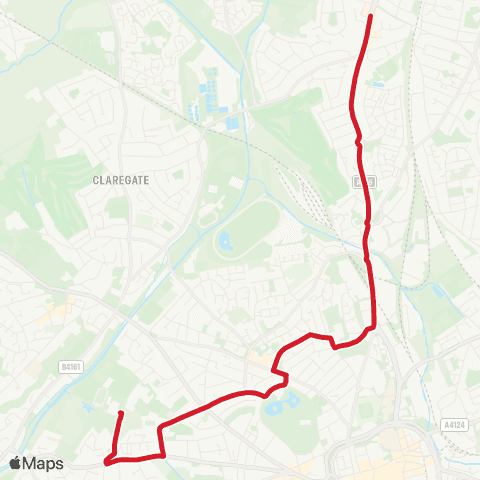 National Express West Midlands Compton Park Schools - Three Tuns Lane map