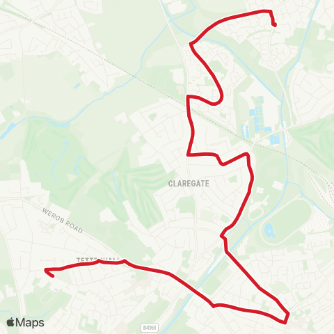 National Express West Midlands Kings Comp School - Whitburn Close map