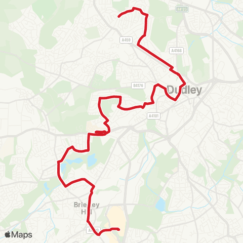 National Express West Midlands Merry Hill Bus Station - Green Lane map