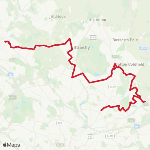 National Express West Midlands Gracechurch Centre - Walsall Bus Station map