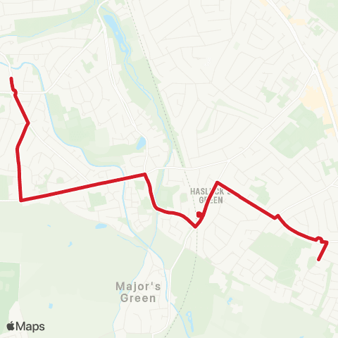 National Express West Midlands Light Hall School - Yardley Wood Depot map