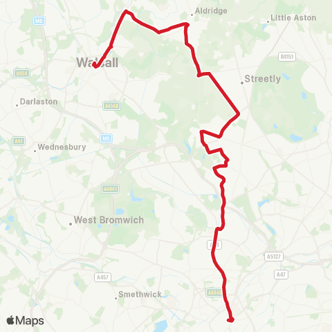 National Express West Midlands Old Square - Walsall Bus Station map