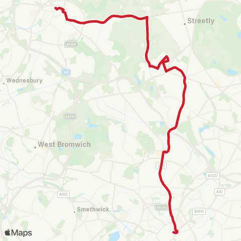 National Express West Midlands Old Square - Walsall Bus Station map