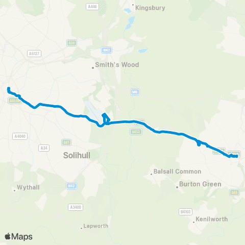 National Express Coventry Pool Meadow Bus Station - Dale House map