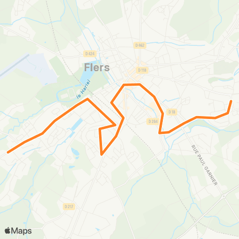 Némus Flers Europe - Flers Les Vallées map