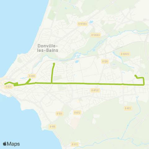 Néva YQUELON Les Cèdres <> GRANVILLE Ctre-Ville map