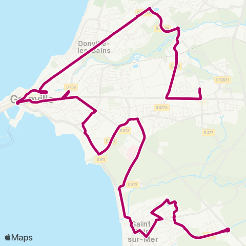 Néva YQUELON Haute-Lande <> St-PAIR-s/-MER ZA Croissant map
