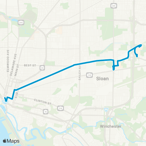 NFTA Sycamore map