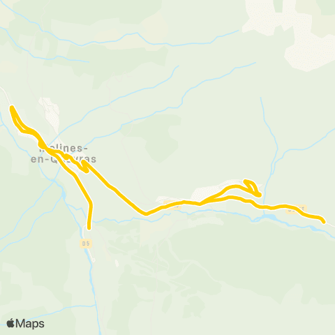 Navettes Guillestrois-Queyras Navette Hivernale Station map
