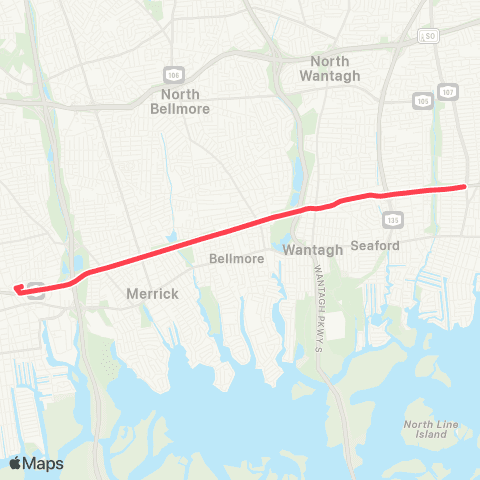 NICE Bus Sunrise Hw Express map