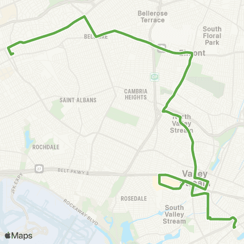 NICE Bus Elmont Rd / Central Av map