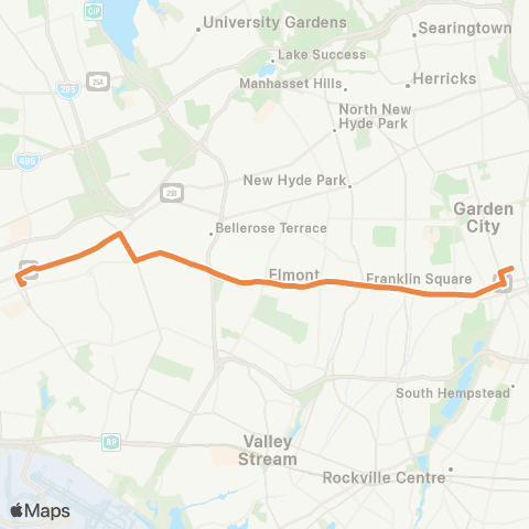 NICE Bus Hempstead Tp Local map